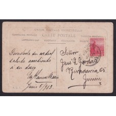EZEQUIEL RAMOS MEXIA ANTIGUA TARJETA POSTAL CON FIRMA AUTOGRAFA